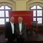 Besuch von Wolfgang Thierse und Arne Lietz in der Klinik Bosse Wittenberg